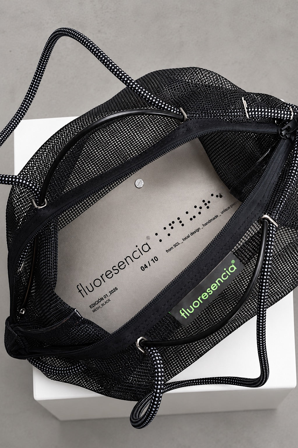 Cartera Le Sac Mesh black