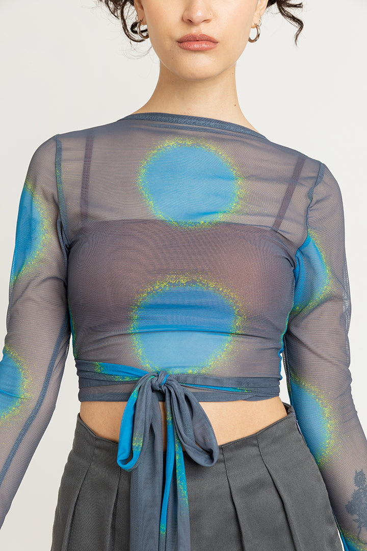Crop manga larga circulo