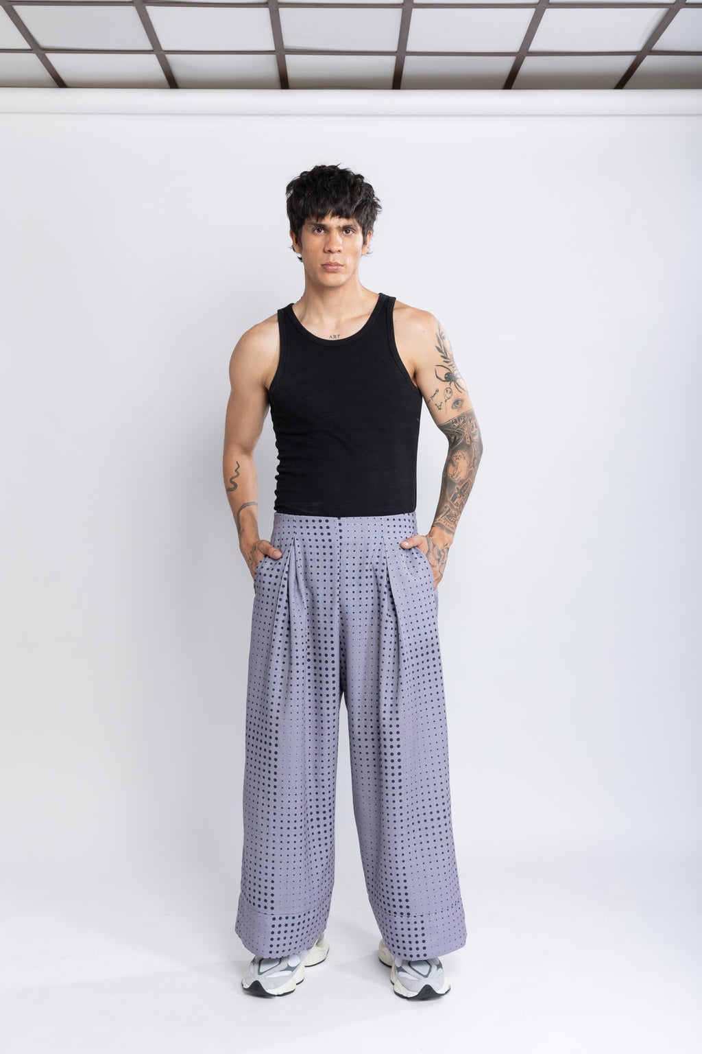 Pantalón Flow Puntos Lila