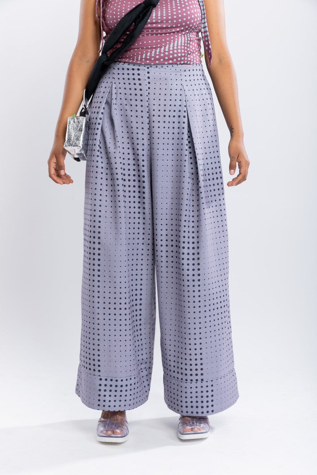 Pantalón Flow Puntos Lila