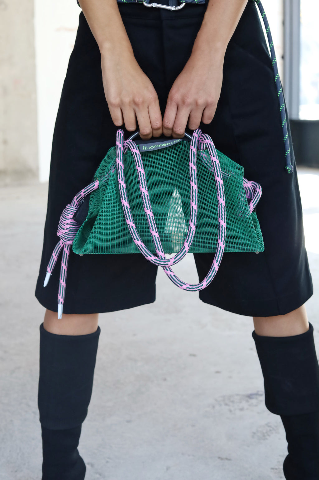 Cartera Le Sac Mesh green