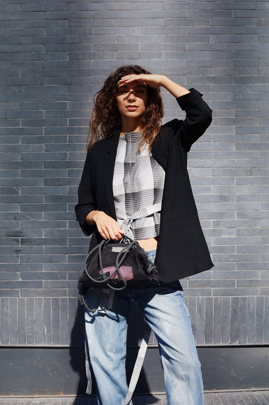 Cartera Le Sac Mesh black