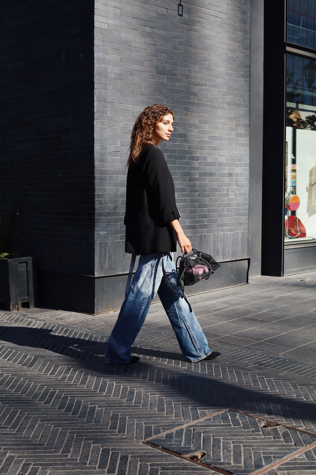 Cartera Le Sac Mesh black